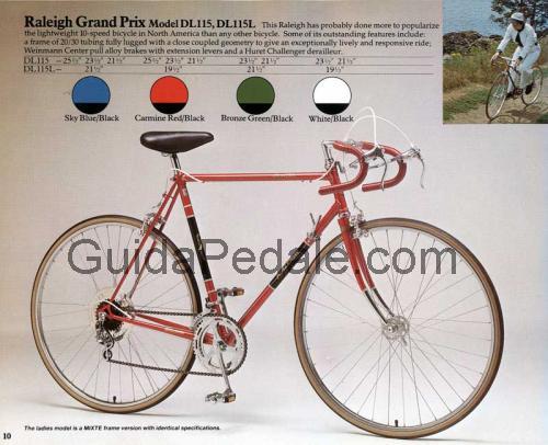 Raleigh Grand Prix scheda tecnica e recensioni